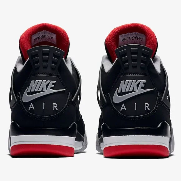 Nike Air Jordan 4 Retro OG Bred 2019 308497-060 Black Red Men Size 11 NEW DS